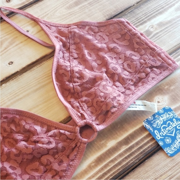 Free People Toni Bralette in Pink NWT - Picture 5 of 6